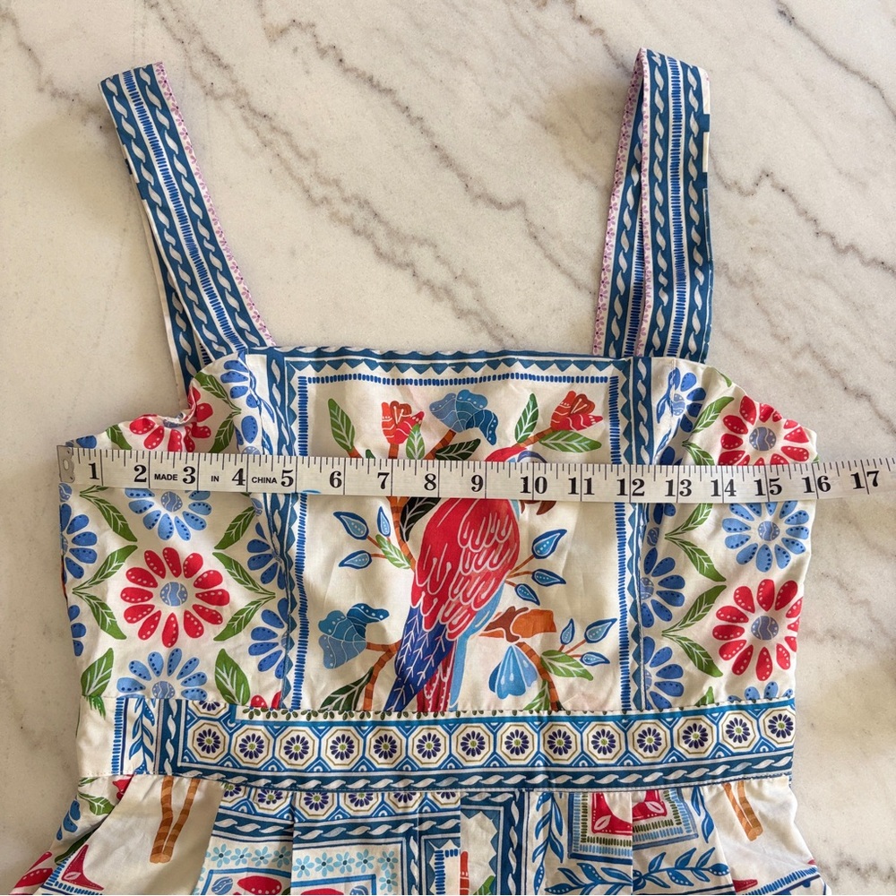 FARM Rio Multicolor Tropical Parrot Print Romper - Picture 8 of 8